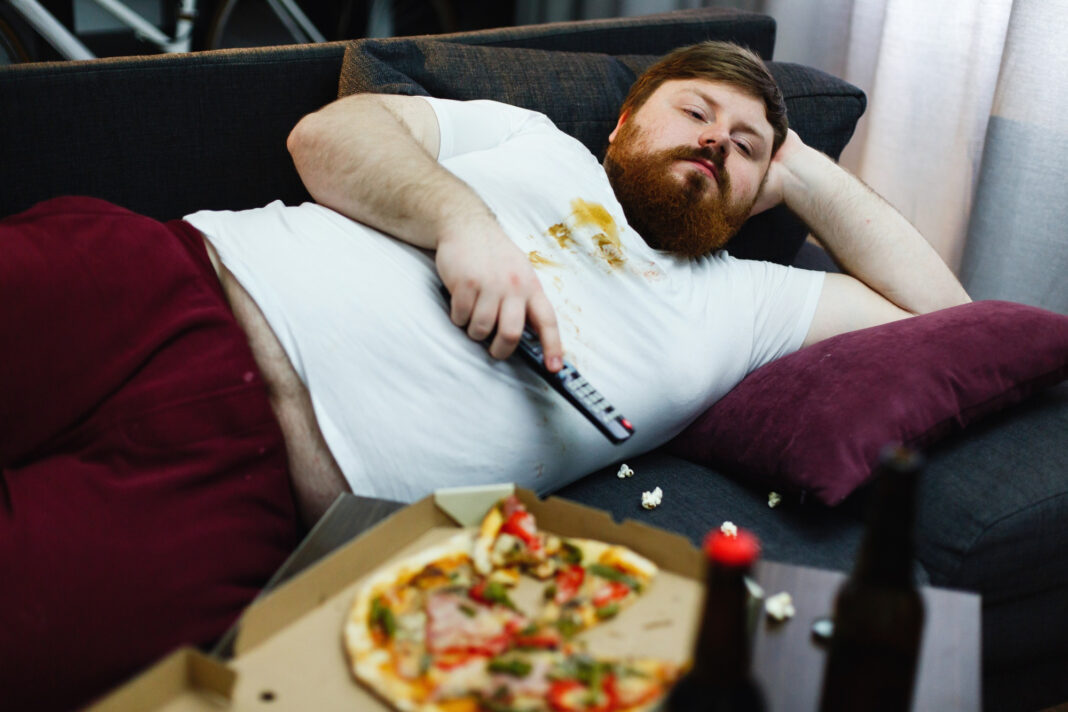 вредная еда пища мужчина ожирение