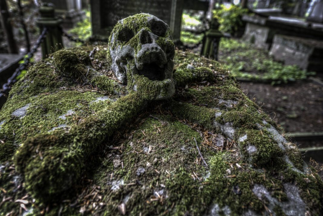 смерть чума надгробие череп кладбище